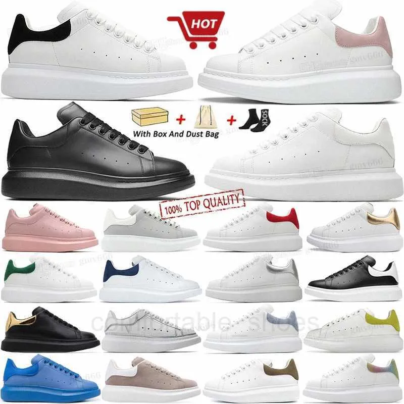 Designer surdimensionné Sneaker Hommes Femmes Casual Chaussures Blanc Noir Cuir Luxe Daim Velours Espadrilles Baskets Appartements À Lacets Plateforme Baskets De Haute Qualité 35-48