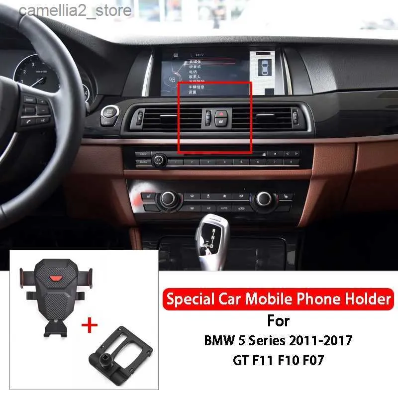 Supporto per auto Air Vent Mount Staffa di supporto per telefono cellulare per auto Supporto per telefono cellulare per BMW Serie 5 GT F07 F10 F11 2011-2017 Car Styling Q231104