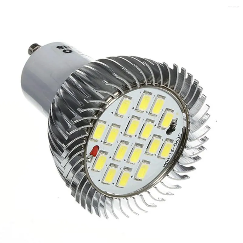 1X 10X GU10 7W 640LM 16 LED 5630 SMD 에너지 절약 스포트라이트 전구 홈 램프 순수한 화이트 샹들리에 조명기구 AC85-265V