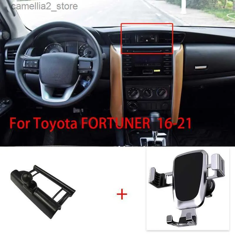 Autohouder Mobiele Telefoon Houder Voor Toyota FORTUNER 2016-2021 Vent Mount Bracket GPS Telefoon Houder Clip Stand in auto Accessoires Q231104