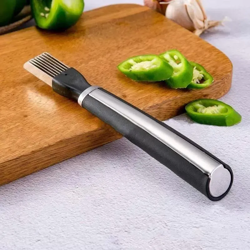 Kitchen Cutting Onion Knife Chopped Green Onion Knife Onions Garlic Sprout Shredded Cutter Lazy people Tools RRD6866