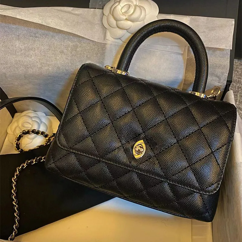 Luxury CoCo Handle Bag Designer Genuine Leather Fashion Handbag With ...