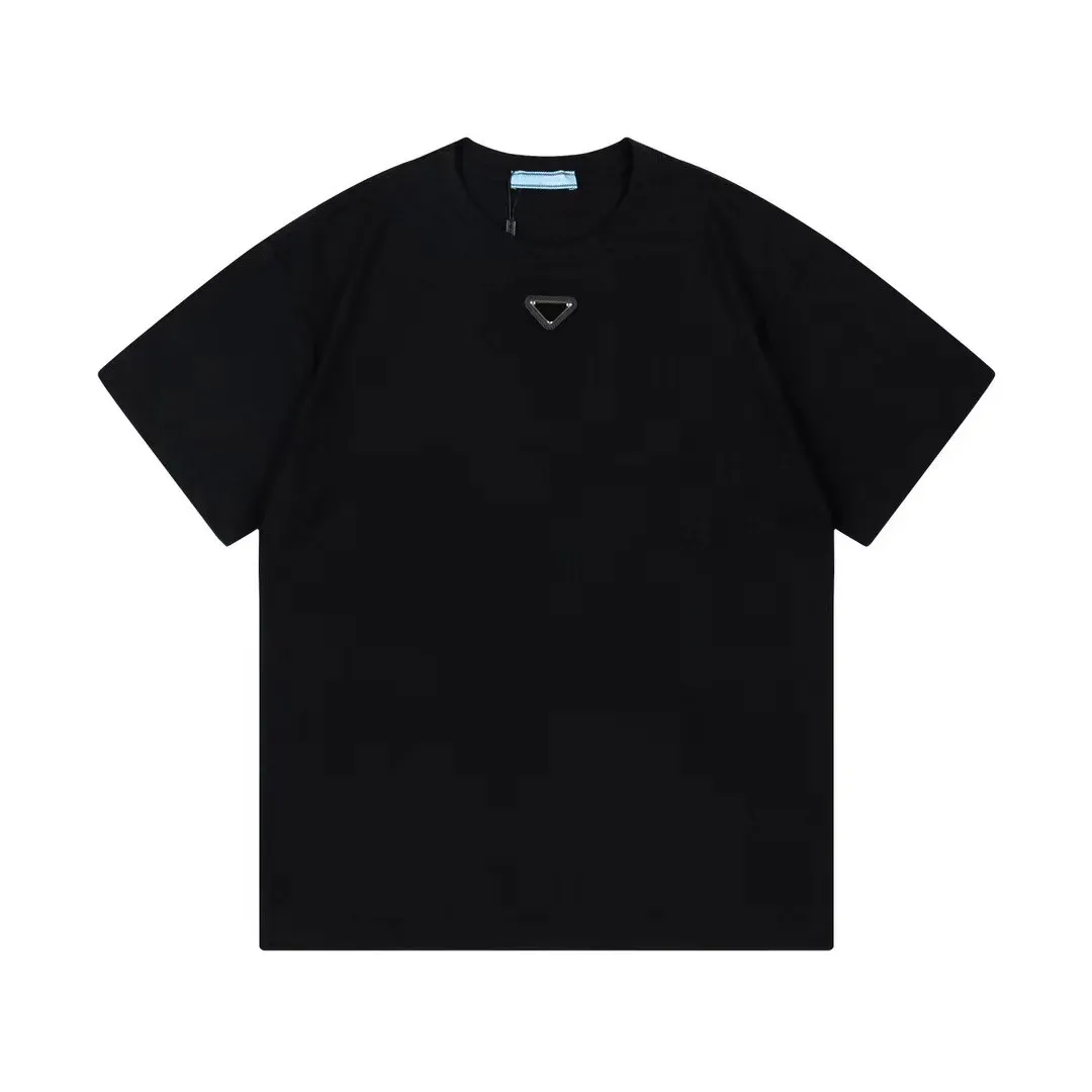 T-shirt pour hommes Chemise de créateur T-shirt pour hommes T-shirt noir pour femmes Vêtements pour femmes Taille XXL XXXL T-shirts 100% coton à manches courtes Poitrine Triangle Inlay T-shirts Mode Oversizwd T-shirts