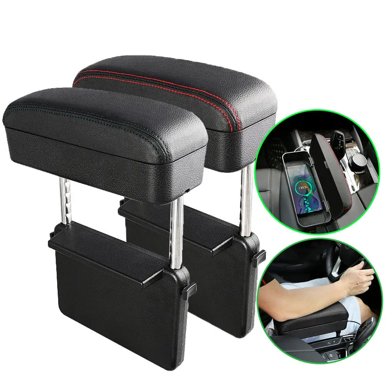 Nieuwe armleuningbehuizing Trim voor auto -armleuning Organisator Accessoires Kussen voor auto -elleboogband Universal verstelbare auto -armleuning beschermers