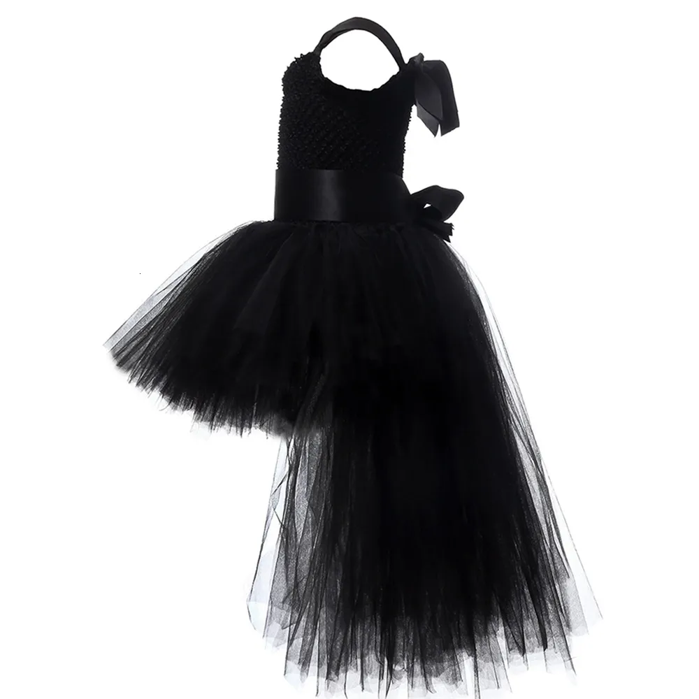 Black Devil Unicorn Batgirl Tutu Costume With V Neck Train Black Devil Unicorn Batgirl Tutu Costume With V Neck Train