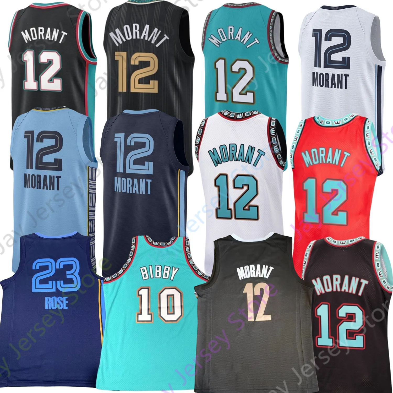 Ja Morant City Home/Away Jersey 2022 2024 Sizes S 2XL From