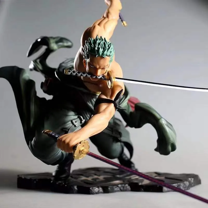 Action Toy Figures Roronoa Zoro Anime Statue PVC From Kua08