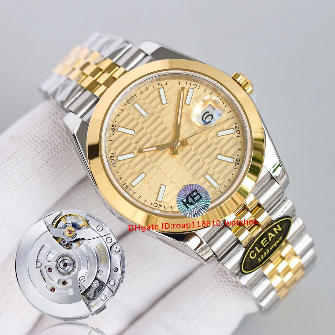 Mens 41mm 3235 Movement C Factory Motion Automatisk mekanisk klocka 72 timmars tull safir 904l rostfritt stål vattentäta klockor grön låda gåva