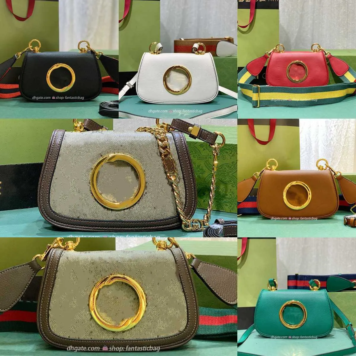 Goodc torba oryginalna skórzana koperta Hobo Kwadratowa klapa hobo ramię designerka mody koperta Tote Messenger Cross Cross Body 72464