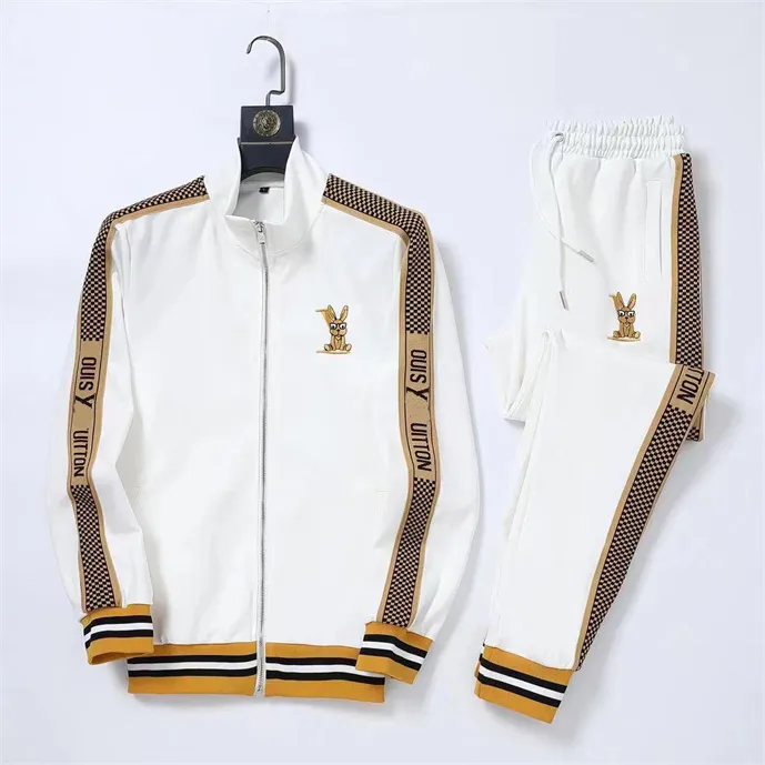 5 herrspårsdräkter Designer Mens Tracksuit Men Sweatsuits Långärmad klassisk modeficka som kör casual man kläder kläder byxor jacka två bit #36