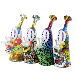 Smoking Pipes Accessories Faceless Gohst Water Pipe Hookah Silicone Bong Beaker Dab Rig1779104