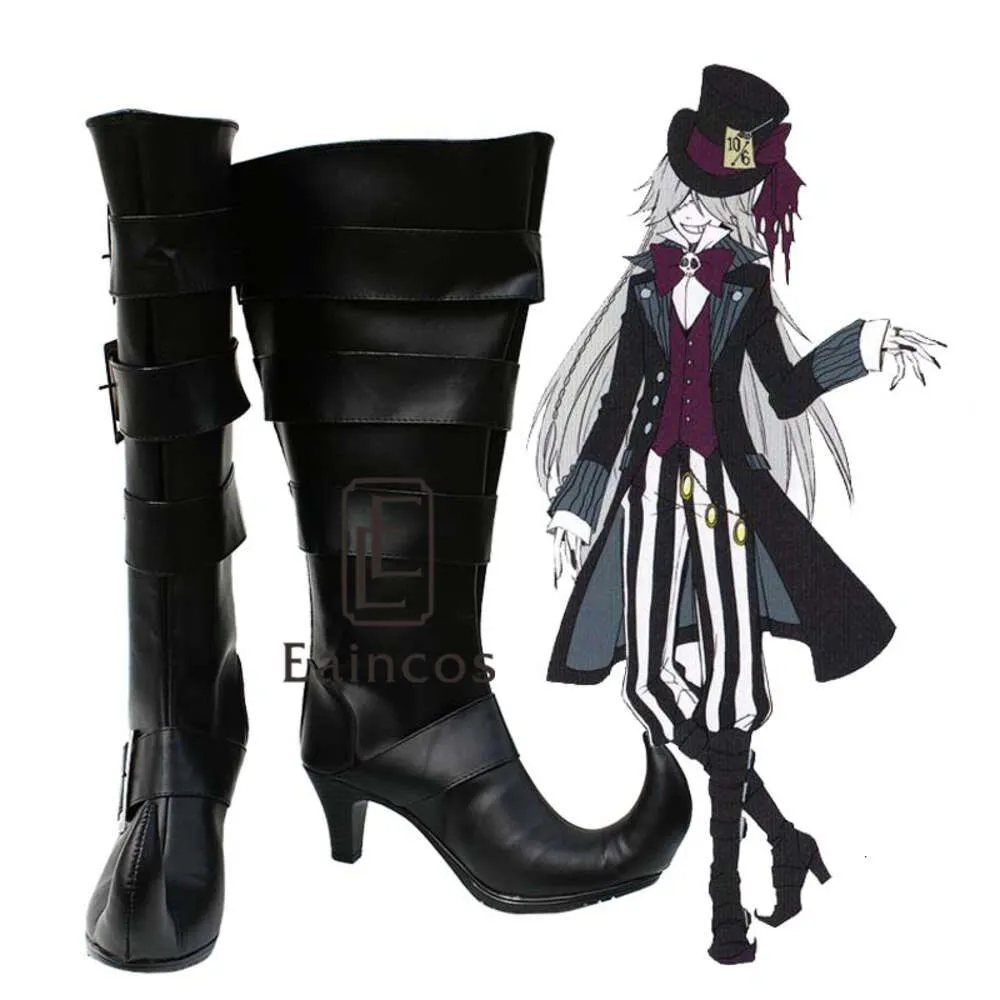 Catsuit Costumes Black Butler Kuroshitsuji Buty Undertaker Cosplay Party Buty