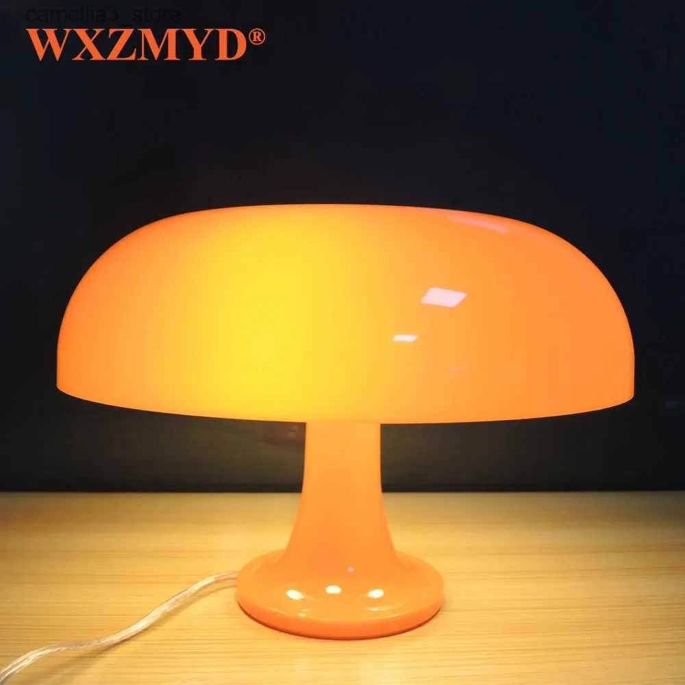 Desk Lamps Modern Italy Designer LED Mushroom Table Lamp for Hotel Bedroom Bedside Living Room Decoration Lighting Minimalist Lights Q231102