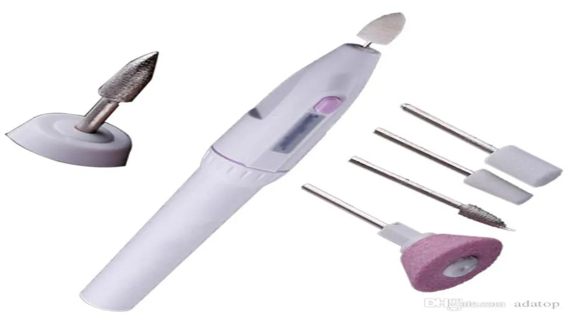 Professionella nagelkonsttips 5 In1 Nail Borr File Pen Form Pedicure Manicure Slipmaskin nagellackverktygsset GI2358499694