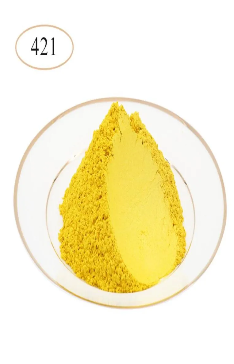 Type 421 Yellow Mica Powder Pigments For DIY Cosmetic Making Eye shadow Resin Makeup Nail Polish Artist Toiletry Crafts 500glot5408804