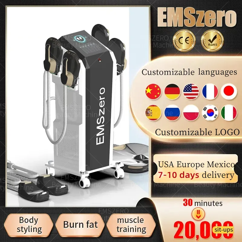 Black Friday DLS-EMSlim Machine Brûler les graisses Corps électromagnétique EMSzero Minceur Stimulateur musculaire RF Fat-Removal Sculpting Machine