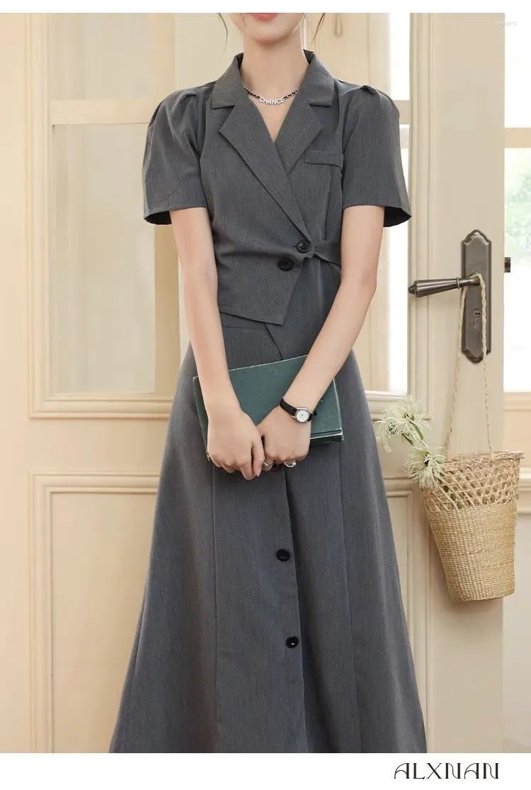 fashionable work dresses Women's 3/4 Sleeve V-Neck Bodycon Sheath Dress - Zipper Up Office Style round neck sleeveless striped pocket fashionable casual mid calf dress Summer Work Dresses for Women