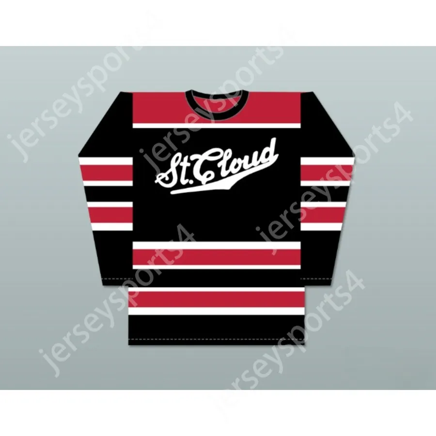 Personalizado 1933-43 ST CLOUD HOME HOCKEY JERSEYTop costurado S-M-L-XL-XXL-3XL-4XL-5XL-6XL