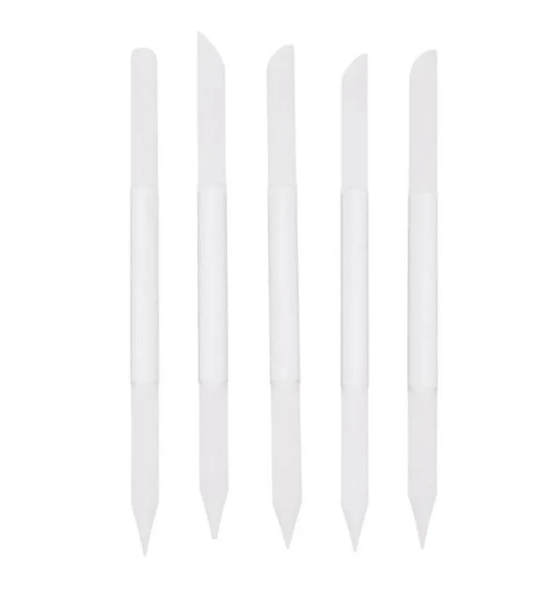 Nagelfiler 5st Glass Nuticle Pusher File Set Cylinder Shaped Crystal4537118