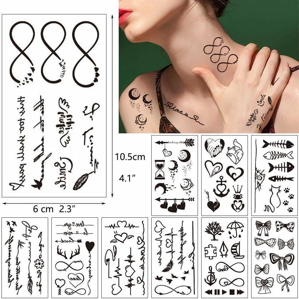 Tiny Tats No. 6 Temporary Tattoos