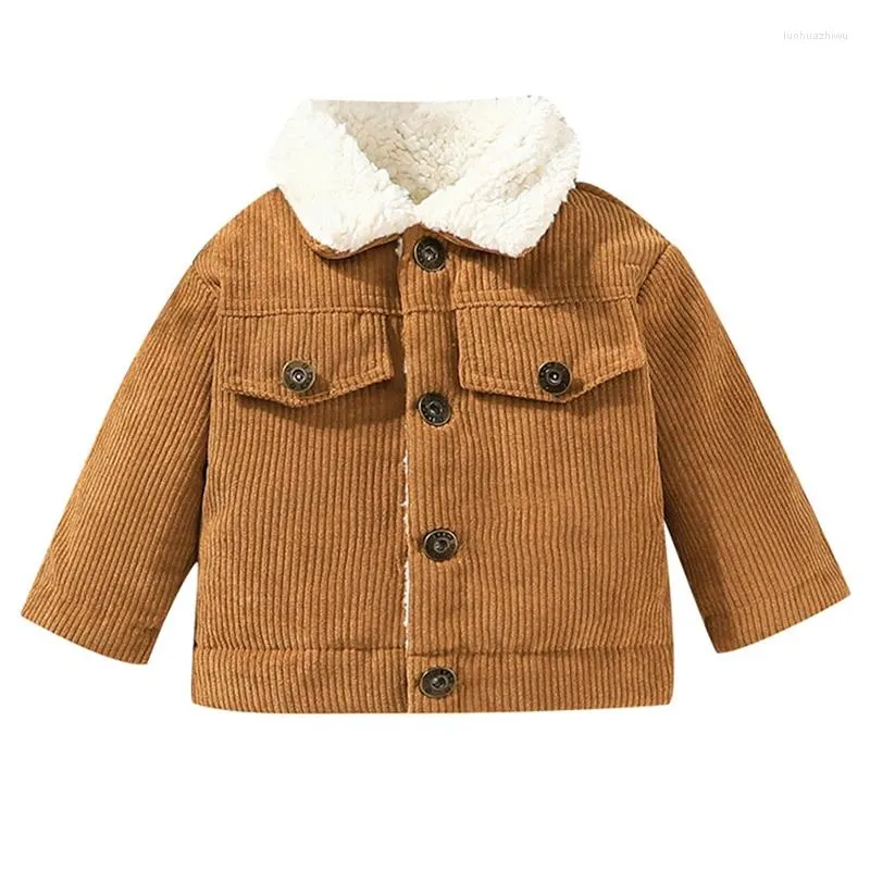 Giubbotti Autunno Inverno Moda coreana Casual Born Girl Boy Vestiti Warm Fleece Capispalla Giacca infantile Cappotto per bambini Abbigliamento per bambini BC757