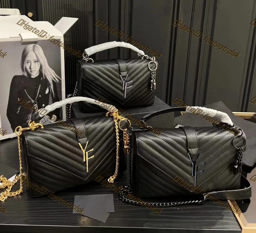 Дизайнерская сумка через плечо Роскошная золотая цепочка LouLou Puffer Y-образная форма Женская натуральная кожа высшего качества CrossBody Модный бренд Классические ретро сумки-клатчи Кошелек 10A