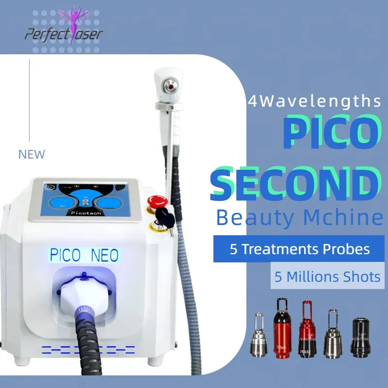 2023 Nyaste design Pico Laser Tattoo Borttagning Skin åtdragning Pico Pigmentering Remover Beauty Machine Dark Spot Ta bort Acne Treatment Picosekund utrustning
