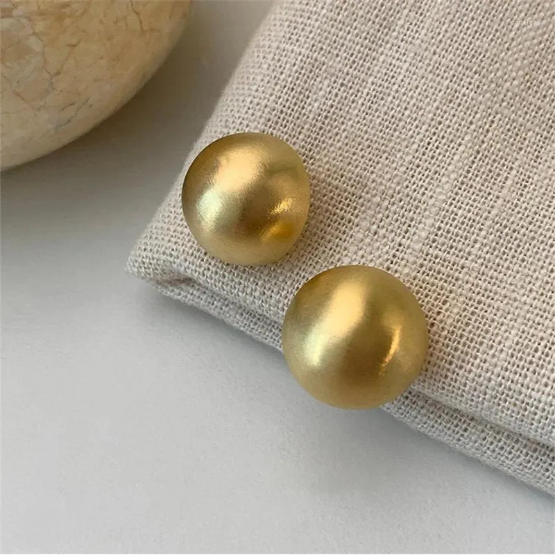 Stud Earrings Fashion Chunky Round Circle Earring For Women Gold Plated Part Wedding Jewelry Gift Eh2255