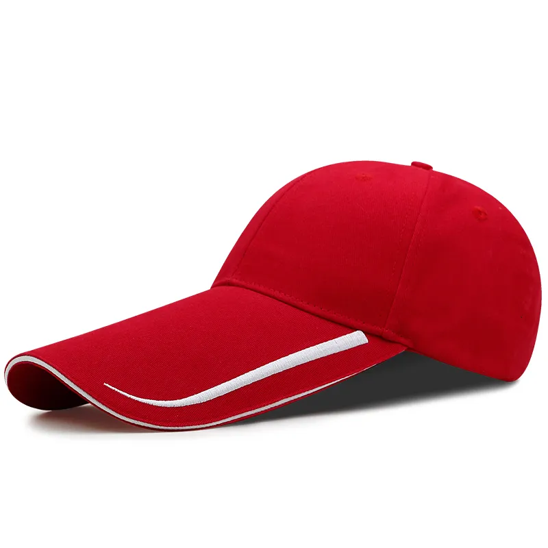 Large Visor Peaked Non Adjustable Baseball Cap For Men 14cm Long