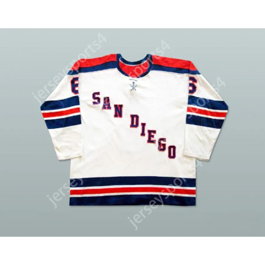 Aangepaste BOB FALKENBERG SAN DIEGO MARINERS HOCKEY JERSEY Top gestikt S-M-L-XL-XXL-3XL-4XL-5XL-6XL