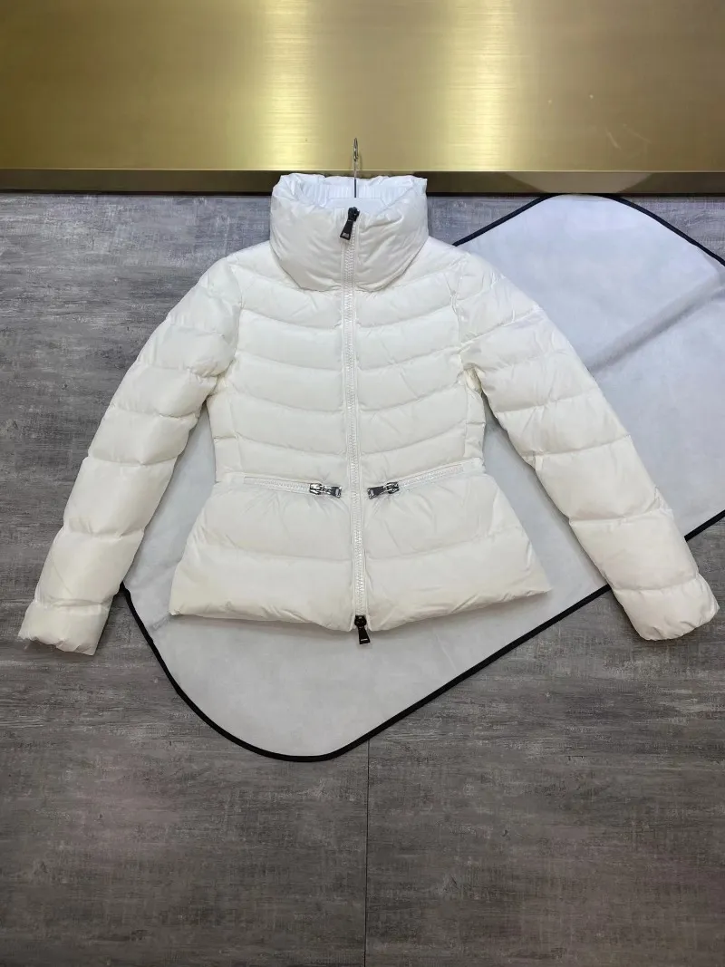 Vintermode Ultra Light Puffer Coat Women Lace Up Warm Casual 90% White Duck Down Fillers Croped Jackets
