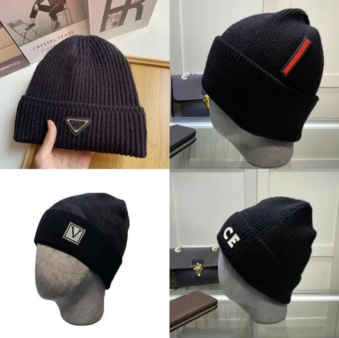 2023 donne beanie designer uomo beanie cappello lavorato a maglia autunno e inverno caldo berretto moda casual stile caldo 4 stile 24 colori