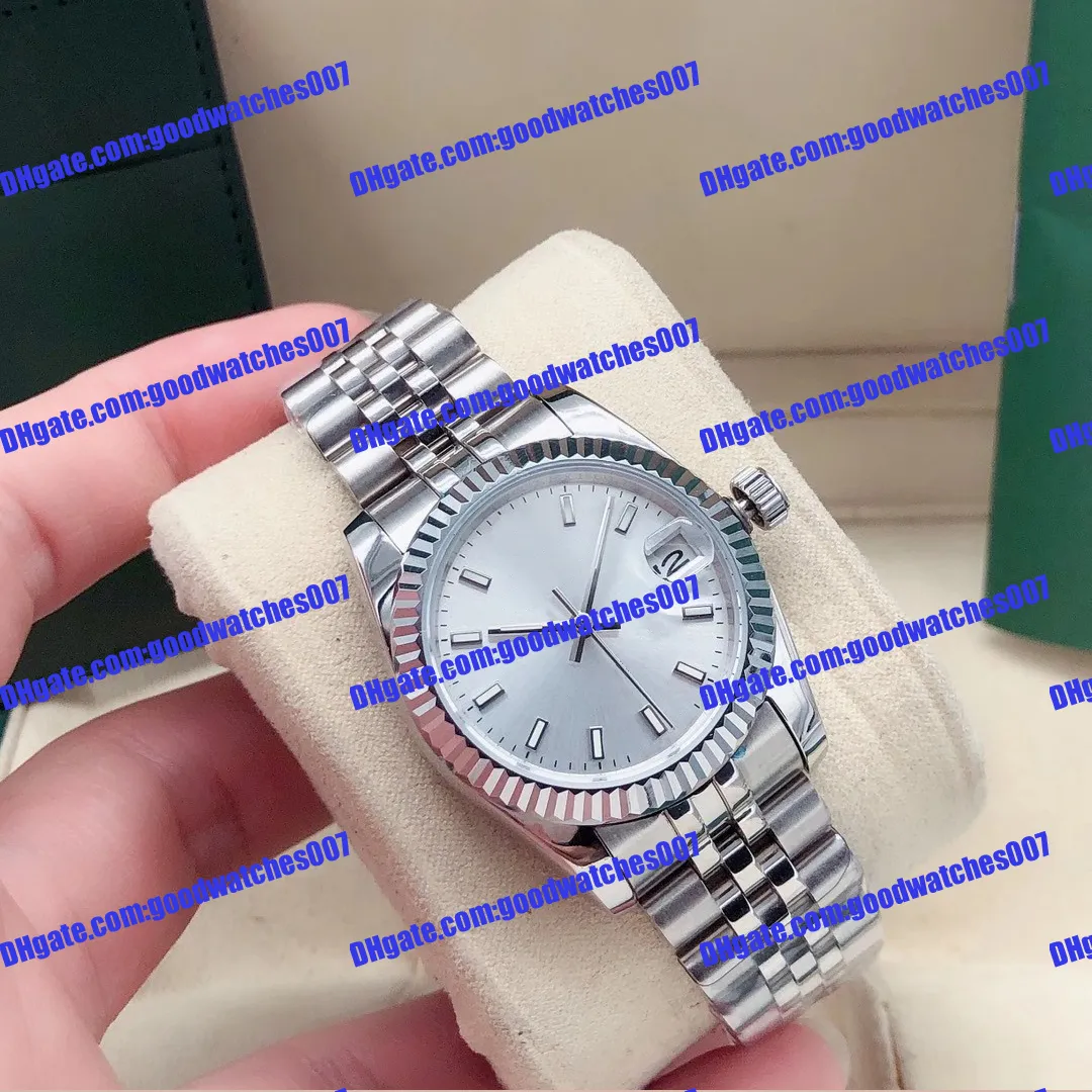 9 Model Watch's Watch 31 mm Srebrna tarcza 278274 278273 Pink Randwatch 2813 Automatyczne mechaniczne diamentowe inkrustowane stali nierdzewne Wyświetlacz Kalendarza Blow Black Watch