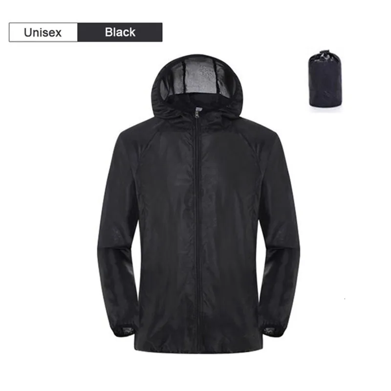 Outdoor Jackets Hoodies Camping Rain Jacket Men Women Waterproof Sun Protection Clothing Fishing Hunting Clothes Quick Dry Skin Windbreaker With Pocket 230403
