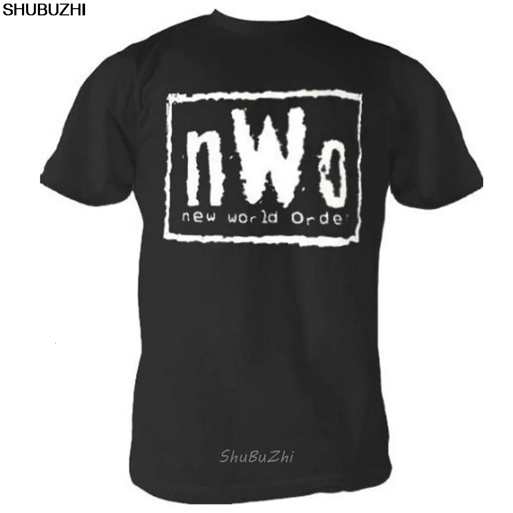 Mens TShirts NWO World Order Wrestling Adult Black Tshirt Casual pride t shirt men Unisex tshirt Loose Size top sbz3047 230404