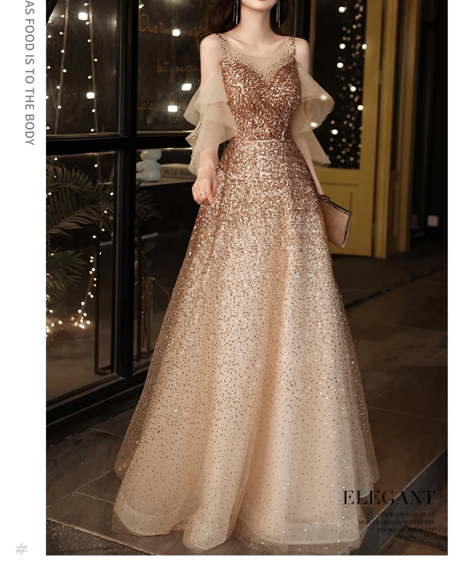 strapless tea length bridesmaid dress V-neck Sequin Mermaid Bridesmaid Dresses, Beaded Bridesmaid Dresses –  ClaireBridal