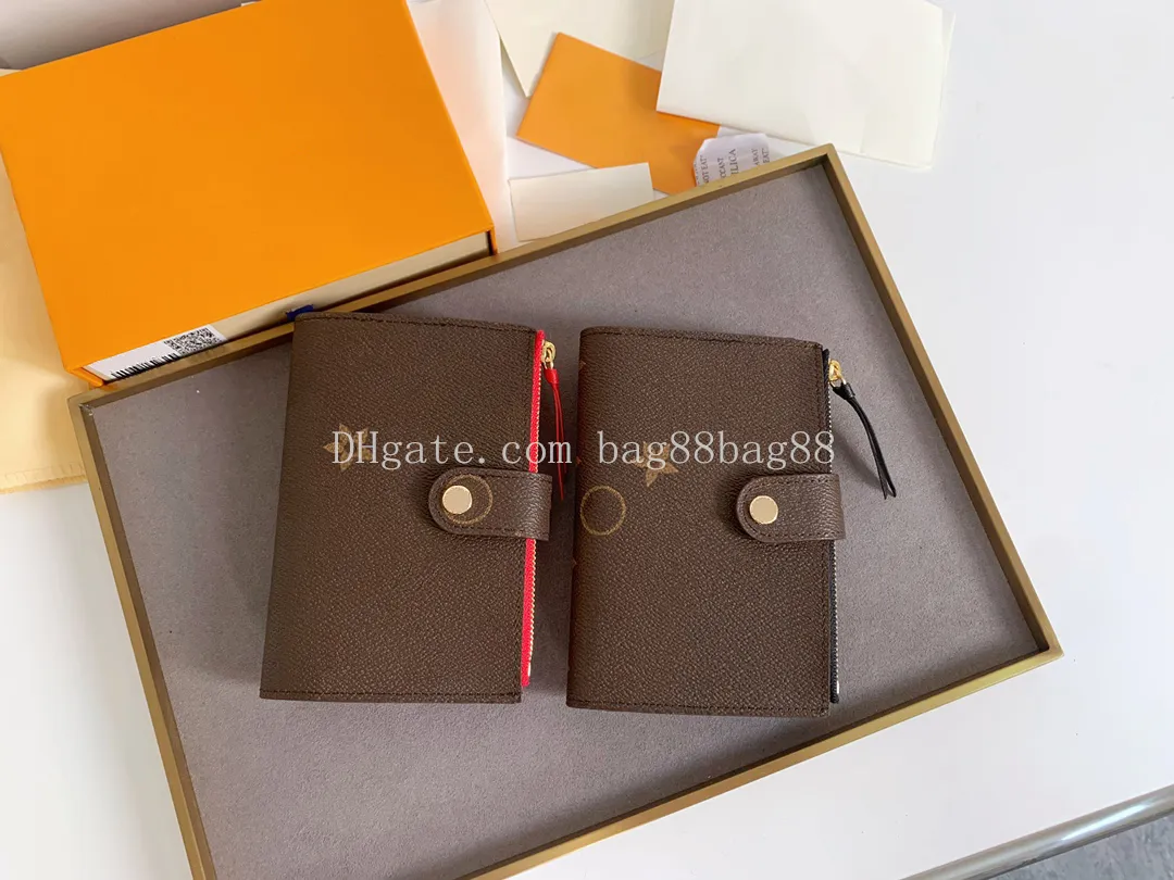 M58019 Hasp ID kompaktowy portfel projektant moda damska zapinane na zamek etui na karty monety Zippy torebka Mini Pochette Cle 6 etui na klucze akcesoria