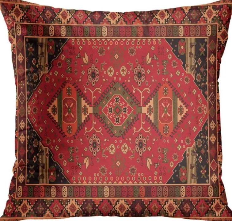 Hurtownia poduszka bohemian retro styl etniczny krótka pluszowa poduszka okładka sofa dekoracja łóżka