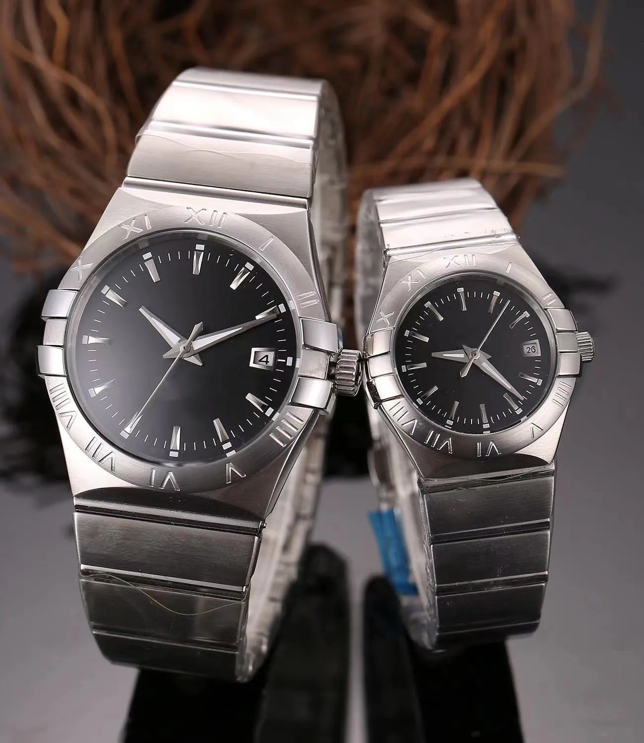 Montre de luxe de mode masculine Mouvement mécanique entièrement automatique en acier fin pour créer une montre de visage miroir minéral super fort