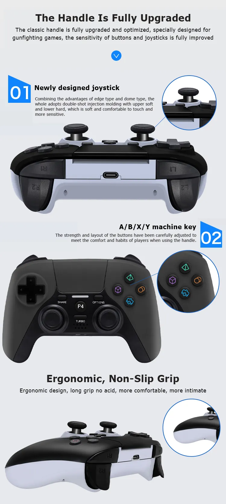 14€02 sur Bluetooth Wireless Controller Gamepad Manette de jeu par