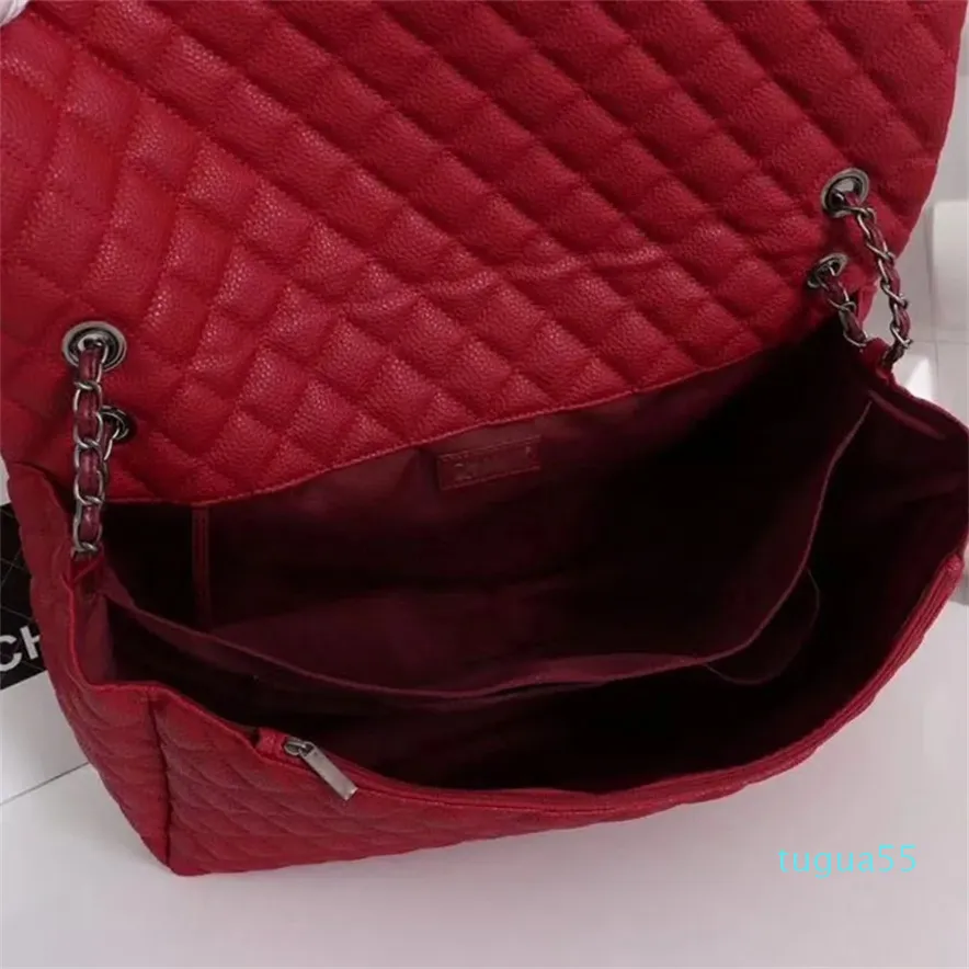 Projektantka damska torba na ramię na ramiona duża pojemność skórzana torebka torebka zabytkowa srebrna łańcuch sprzętu Messenger Kobiety podróżne Wallete