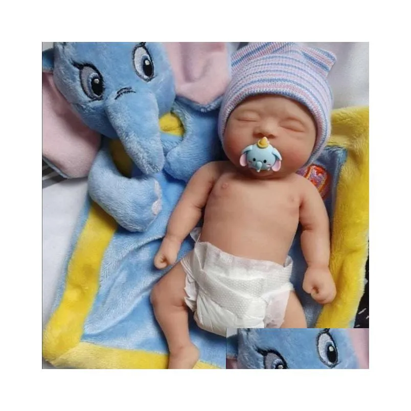 7 boy micro preemie full body silicone baby doll joseph lifelike mini reborn surprice children antistress 220816