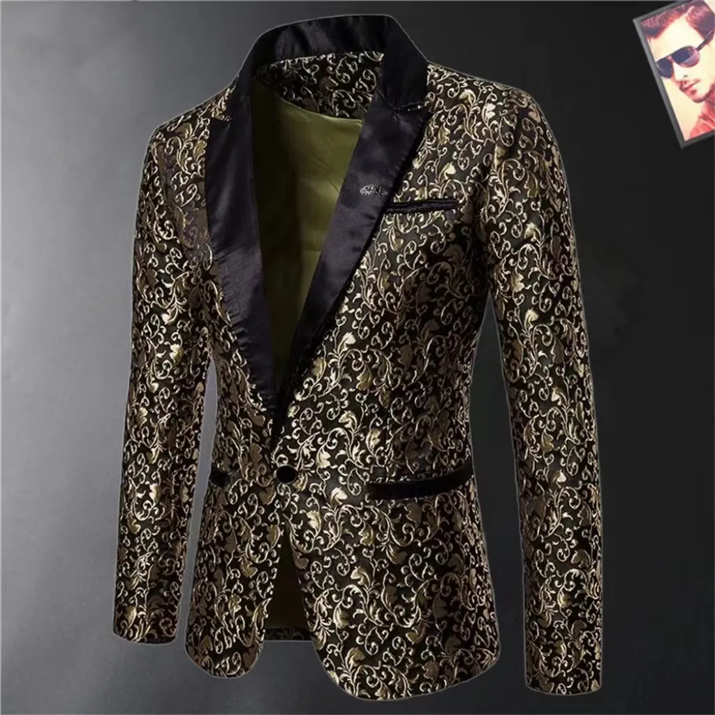 designer mens set business formal fashion dress popular sagittarius top brand street casual wedding high quality jacket asia mxxxl VIY1