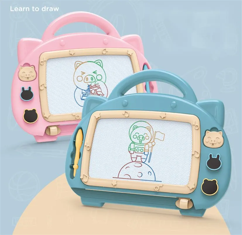 Intelligence Toys Magnetic Ding Board Table Toddler Erasable Doodle Writing Colorf Drop Delivery Gifts Learning Education