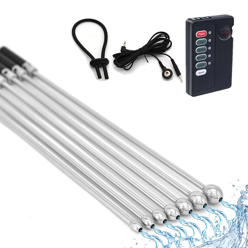 Spielzeug für Erwachsene Elektroschock männlicher Urinkatheter Hohlmetalldilatator Harnröhrenstecker Elektrisches Prostatamassagegerät BDS_voghion.com
