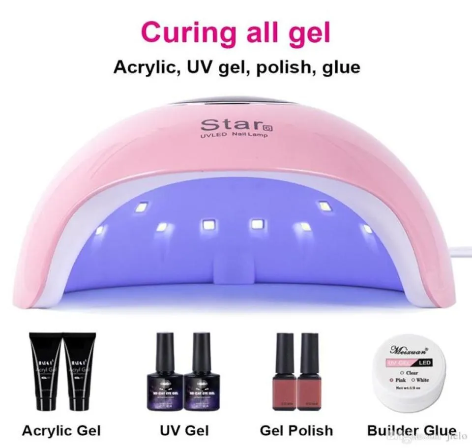 Lâmpada uv lled luz solar inteligente cura todo o esmalte em gel não prejudicial máquina de arte de unha de secagem rápida ar636w lâmpada de manicure profissional usb 267y2298840