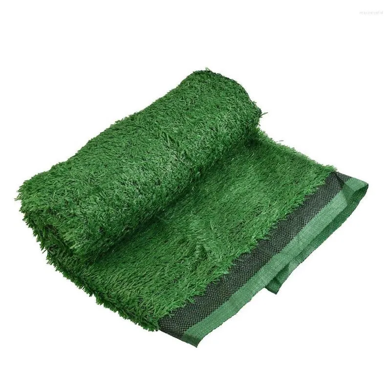 装飾的な花人工草じゅうたんグリーンPP PE 100x300cm偽の合成景観芝生マット芝生DIYマイクロ造園