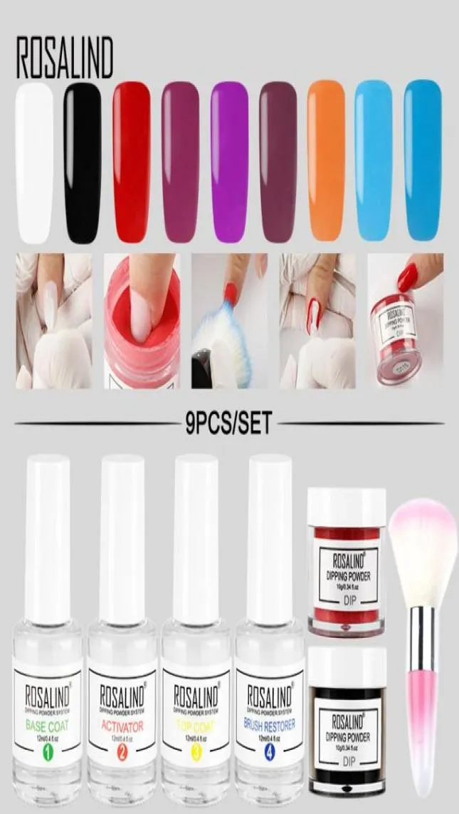 Nagelglitter Dompelen Natuurlijk droog chroompigment Geen lamp nodig Cure Art Dust Holografische set voor manicure6179089