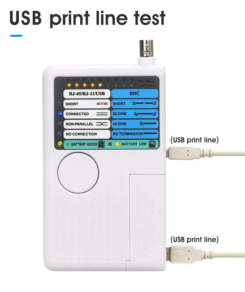 Achat en ligne Testeur De Câble : Réseau - USB - BNC - RJ-45 - RJ-11 pas  cher