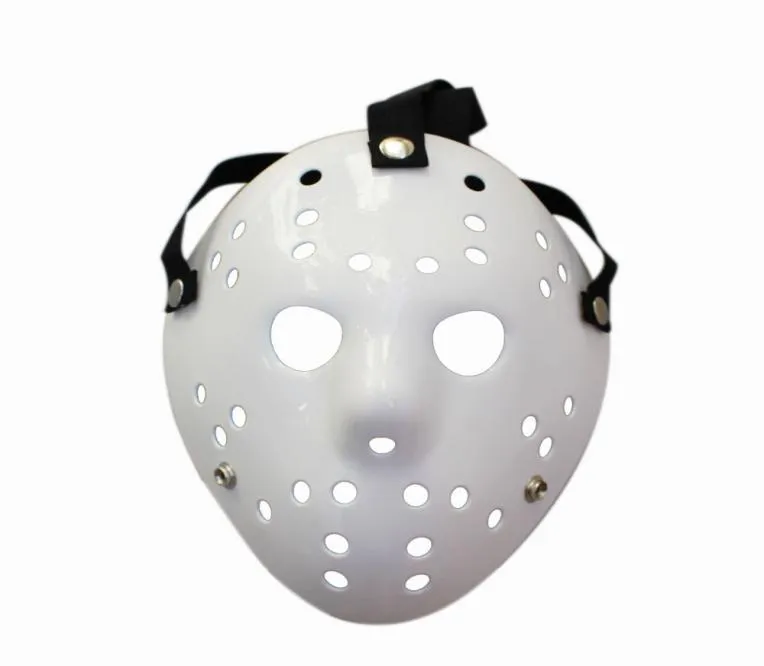Czarny piątek Jason Voorhees Freddy Hockey Festival Party Full Face Mask Pure White Pvc dla Halloween Masks4690459